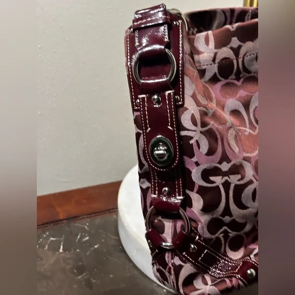 Stylish Brown and Pink Women's Bag - Picture 3 of 6